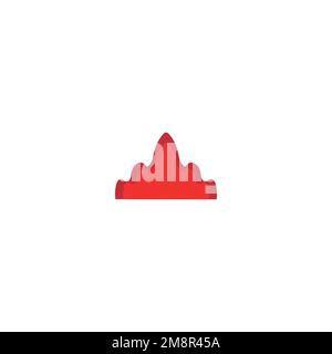 Symbol „Feuer“. Einfacher Feuernotfall Öffentliche Dienste Werbung Poster Hintergrund Symbol. Design-Element des Branding-Logos. Feuer-T-Shirt-Druck. Stock Vektor