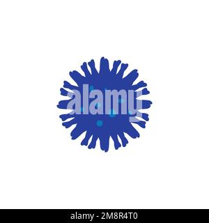 Corona-Virus-Symbol. Einfacher Stil Corona Virus Poster Hintergrund Symbol. Markenlogo-Designelement. Corona Virus T-Shirt-Druck. Vektor für Aufkleber. Stock Vektor