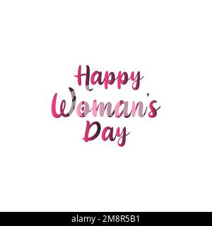 Happy Woman's Day Titel Stock Vektor