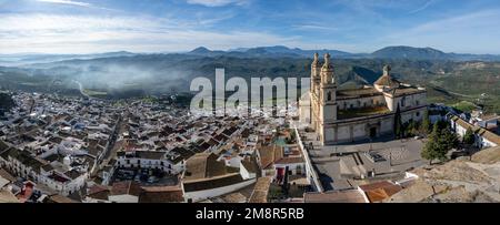 Das maurische Schloss von Olvera in Südspanien Stockfoto