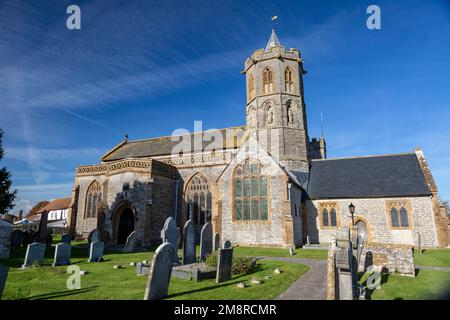 Kirche St. Gregory in Stoke St. Gregory, Somerset Stockfoto