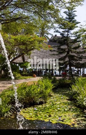 Luxusresort in Diani Beach Stockfoto