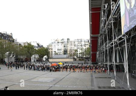 Paris, France - October 24, 2022: The outside of the Centre Georges Pompidou in Paris. Stockfoto