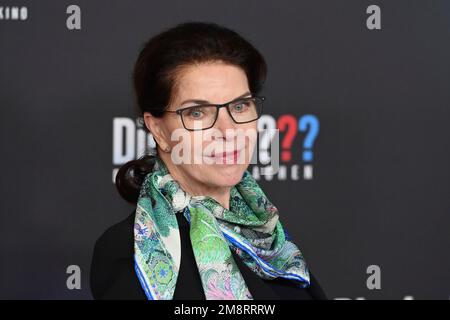 Gudrun LANDGREBE (Schauspielerin) Einzelbild, Einzelmotiv, Porträt, Porträt, Porträt. Red Carpet, Red Carpert Weltpremiere der DREI ??? ? ERBE DES DRACHEN am 15. Januar 2023 im Mathaeser-Kino in München. ? Stockfoto