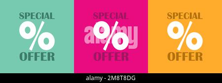 Sonderangebot, moderne Poster Stock Vektor