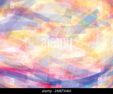 Abstrakter farbenfroher Hintergrund mit chaotischen Streifen. Grafisches Vektormuster Stock Vektor