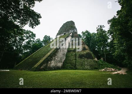 Hochtempel V der maya-Stadt Tikal Stockfoto