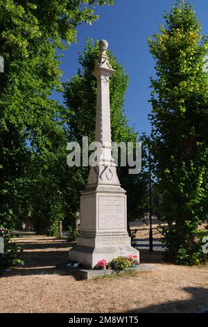 Das Märtyrerdenkmal in Bury St. Edmunds zum Gedenken an 17 protestantische Märtyrer Stockfoto