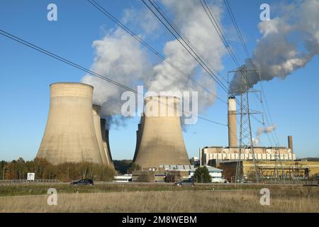 Ratcliffe Power Station, Nottinghamshire, UK, im Dezember 2022. Stockfoto