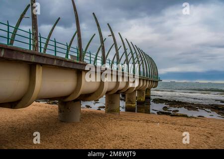 Die Meereslandschaft am Umhlanga-Walfang in Umhlanga liegt im Norden von Durban Stockfoto