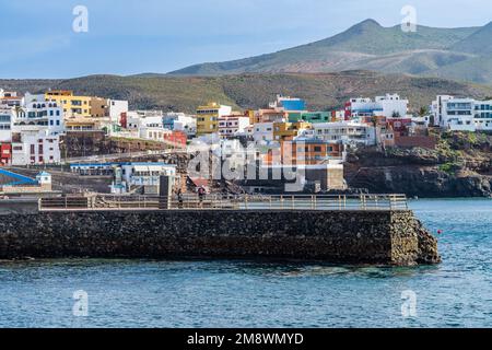 Sardina del Norte, Spanien, 29. Dezember 2022. Sardina del Norte, Küstenstadt Gran Canaria, Stockfoto