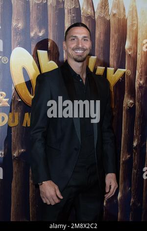 Zlatan Ibrahimovic besucht Asterix et Obelix: L'Empire du Milieu Premiere im Grand Rex Cinema in Paris, Frankreich am 15. Januar 2023. Foto: Aurore Marechal/ABACAPRESS.COM Stockfoto
