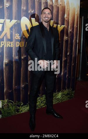 Zlatan Ibrahimovic besucht Asterix et Obelix: L'Empire du Milieu Premiere im Grand Rex Cinema in Paris, Frankreich am 15. Januar 2023. Foto: Aurore Marechal/ABACAPRESS.COM Stockfoto