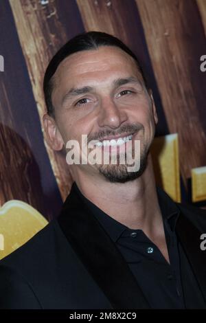 Zlatan Ibrahimovic besucht Asterix et Obelix: L'Empire du Milieu Premiere im Grand Rex Cinema in Paris, Frankreich am 15. Januar 2023. Foto: Aurore Marechal/ABACAPRESS.COM Stockfoto