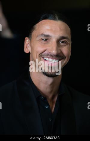 Zlatan Ibrahimovic besucht Asterix et Obelix: L'Empire du Milieu Premiere im Grand Rex Cinema in Paris, Frankreich am 15. Januar 2023. Foto: Aurore Marechal/ABACAPRESS.COM Stockfoto