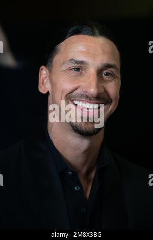 Zlatan Ibrahimovic besucht Asterix et Obelix: L'Empire du Milieu Premiere im Grand Rex Cinema in Paris, Frankreich am 15. Januar 2023. Foto: Aurore Marechal/ABACAPRESS.COM Stockfoto