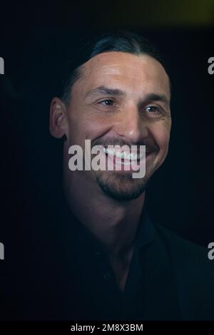 Zlatan Ibrahimovic besucht Asterix et Obelix: L'Empire du Milieu Premiere im Grand Rex Cinema in Paris, Frankreich am 15. Januar 2023. Foto: Aurore Marechal/ABACAPRESS.COM Stockfoto