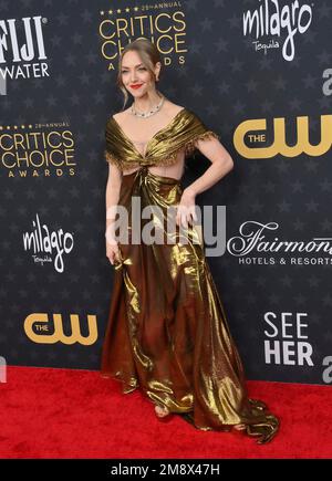 Los Angeles, Usa. 15. Januar 2023. Amanda Seyfried nimmt am Sonntag, den 15. Februar 2023, an den Critics' Choice Awards 28. im Fairmont Century Plaza Teil. Foto: Jim Ruymen/UPI Credit: UPI/Alamy Live News Stockfoto