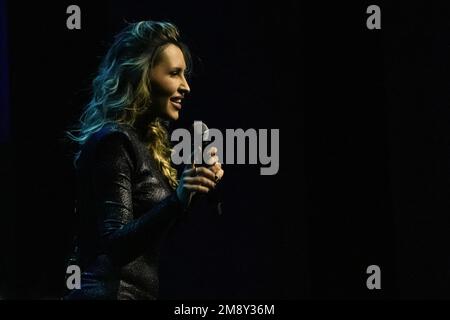 Rom, Italien. 14. Januar 2023. Serena Brancale tritt live am 14. Januar 2023 im Auditorium Parco della Musica in Rom, Italien auf. Kredit: Independent Photo Agency/Alamy Live News Stockfoto