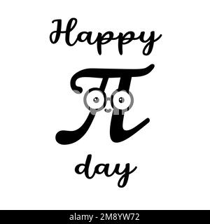 Ein glücklicher internationaler Tag der mathematischen Vektorhintergrund-Illustration. Banner zum Welt-Pi-Tag Stock Vektor