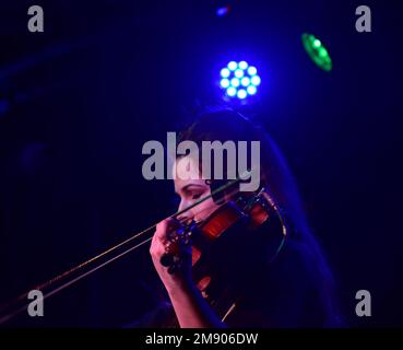 SteelEye erstreckt sich auf dem Great British Folk Festival, Skegness, Großbritannien. Januar 2023. Stockfoto