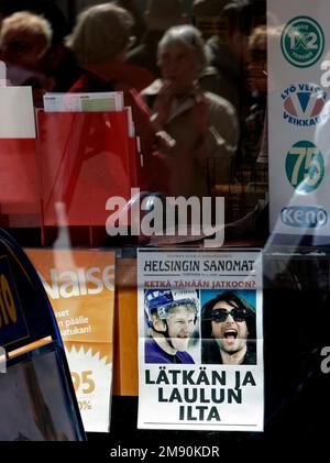 Daily Life, Eurovision Song Contest, Helsinki, Finnland. Stockfoto