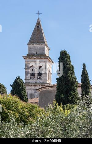 Turm der Pfarrkirche St. Blaise in Vodnjan Stockfoto