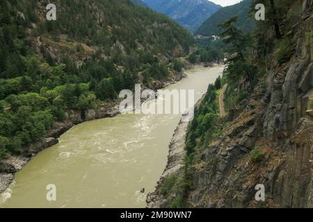 Hell's Gate Airtram im Fraser Canyon, British Columbia, Kanada Stockfoto