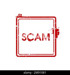 Stempelrahmen Vektor. Schild Grunge Illustration Stock Vektor