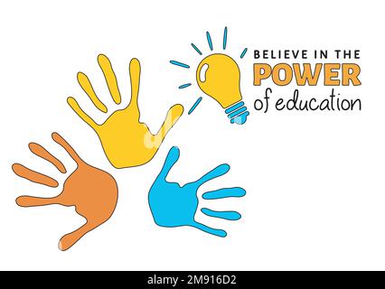 Farbenfrohe erhobene Hände. Das Konzept der Vielfalt. Gruppe von Händen. Spendenkonzept. Diese Arbeit - EPS10-Vektordatei, enthält transparente Elemente Stock Vektor