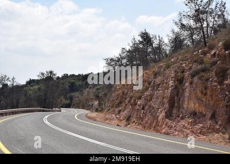 Golanhöhen - Straßen im Norden Israels Stockfoto