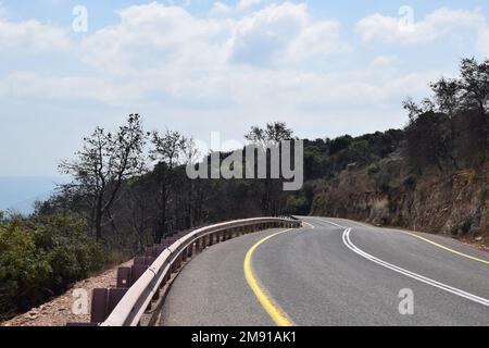 Golanhöhen - Straßen im Norden Israels Stockfoto