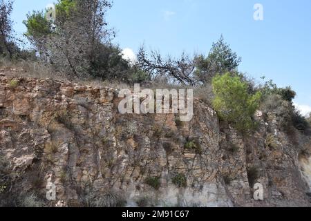 Golanhöhen - Straßen im Norden Israels Stockfoto