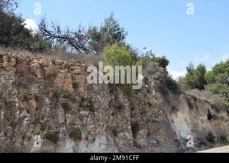 Golanhöhen - Straßen im Norden Israels Stockfoto