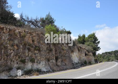 Golanhöhen - Straßen im Norden Israels Stockfoto