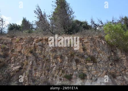 Golanhöhen - Straßen im Norden Israels Stockfoto