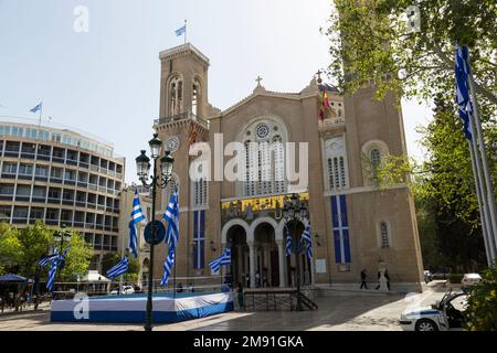 Kathedrale von Athen oder Metropolis, Griechenland Stockfoto