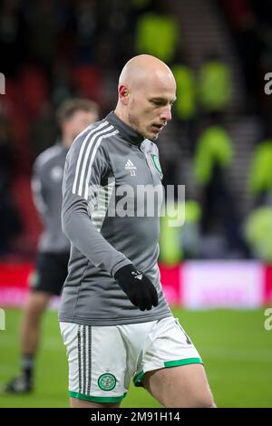 Aaron Mooy, ein Profi-Fußballspieler, spielte für Celtic, einen schottischen Premier-Fußballverein, fotografierte während eines Trainings und einer Aufwärmsitzung Stockfoto