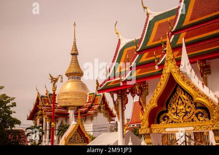 Wat Chai Mongkhon in der Nähe der Stadt Pattaya in der Provinz Chonburi in Thailand, Thailand, Pattaya, November 2022 Stockfoto