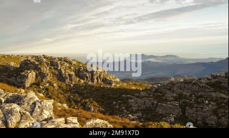 Blick vom Tafelberg in Kapstadt, Südafrika Stockfoto