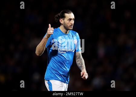 Chesterfield's Ollie Banks während des Emirates FA Cup-Spiels in der dritten Runde im Technique Stadium, Chesterfield. Foto: Samstag, 7. Januar 2023. Stockfoto