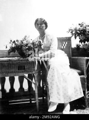 Großherzogin Olga Nikolajewna aus Russland in Livadia, Krim, ca. Ungefähr 1914 Stockfoto