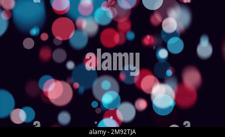 Bunte Bokeh-Partikel. Computer erzeugt 3D Rendering Stockfoto