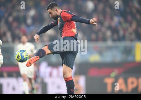 Genua, Italien. 16. Januar 2023. Massimo Coda (Genua) während des Spiels CFC gegen Venezia FC in Genua, italienisches Fußballspiel Serie B in Genua, Italien, Januar 16 2023 Kredit: Independent Photo Agency/Alamy Live News Stockfoto