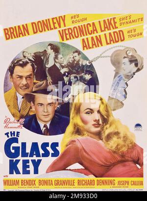 DER GLASSCHLÜSSEL 1942 Paramount Pictures Film mit Veronica Lake und Alan Ladd Stockfoto