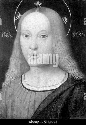 Porträt des jungen Christus Galeazzo Campi (Italienisch, Cremonesisch, 1477-1536). Porträt des jungen Christus, ca. 1510-1515. Öl auf Platte, 10 x 8 Zoll (25,4 x 20,3 cm). Europäische Kunst ca. 1510-1515 Stockfoto