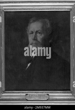 Self Portrait Eastman Johnson (Amerikanisch, 1824-1906). Selbstporträt, ca. 1890. Öl auf Leinwand, 24 x 19 15/16 Zoll (60,9 x 50,7 cm). Amerikanische Kunst ca. 1890 Stockfoto