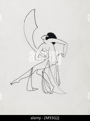 Salome Dancing Richard Bruce Nugent (Amerikanisch, 1906-1987). , Ca. 1925-1930. Tinte über Graphit auf Papier, 14 1/2 x 10 3/4 Zoll (36,8 x 27,3 cm). Amerikanische Kunst ca. 1925-1930 Stockfoto