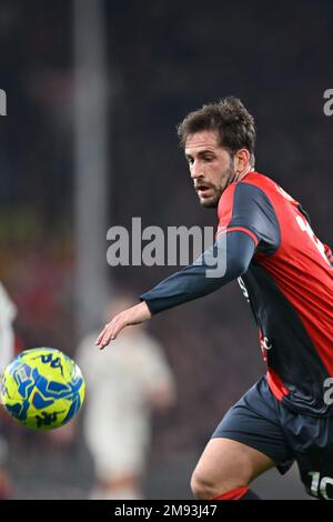 Genua, Italien. 16. Januar 2023. Mattia Aramu (Genua) beim CFC gegen Venezia FC in Genua, italienisches Fußballspiel der Serie B in Genua, Italien, Januar 16 2023 Kredit: Independent Photo Agency/Alamy Live News Stockfoto