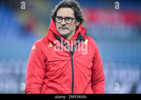 Genua, Italien. 16. Januar 2023. Paolo Vanoli (Venezia) Cheftrainer beim CFC gegen Venezia FC in Genua, italienisches Fußballspiel Serie B in Genua, Italien, Januar 16 2023 Kredit: Independent Photo Agency/Alamy Live News Stockfoto